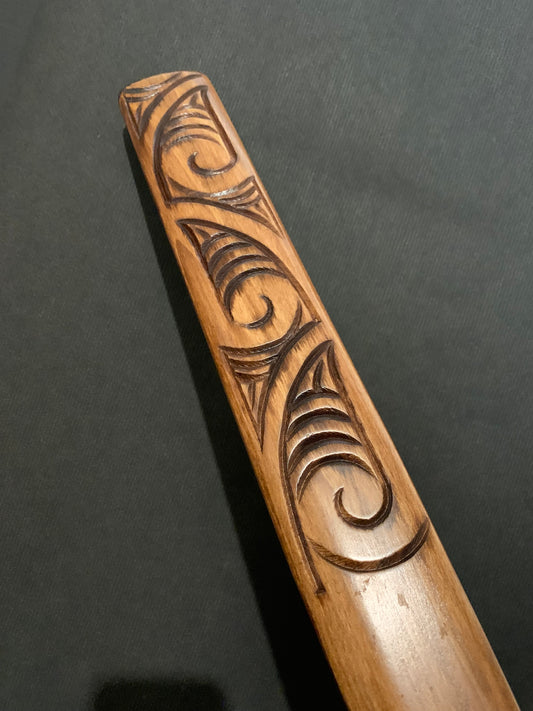 Carved Taiaha 173cm by Wood Masters