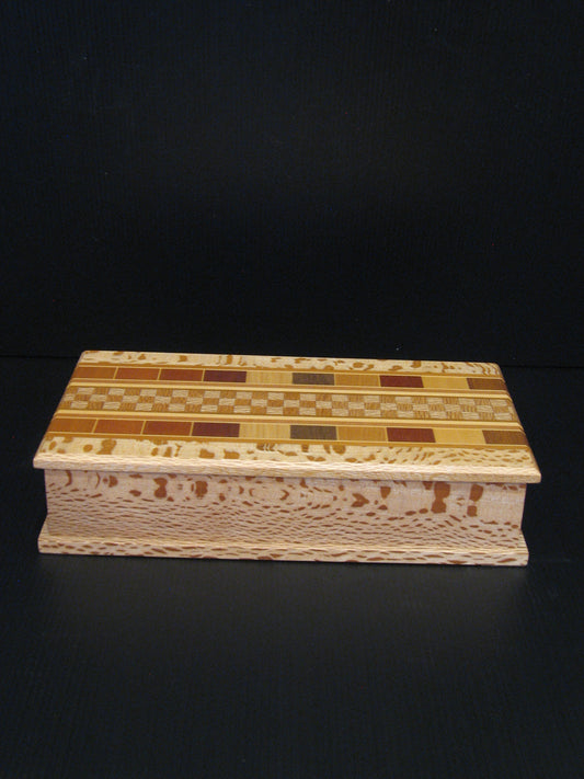 Wooden Jewellery Box by Timber Arts - Rewarewa 24cm