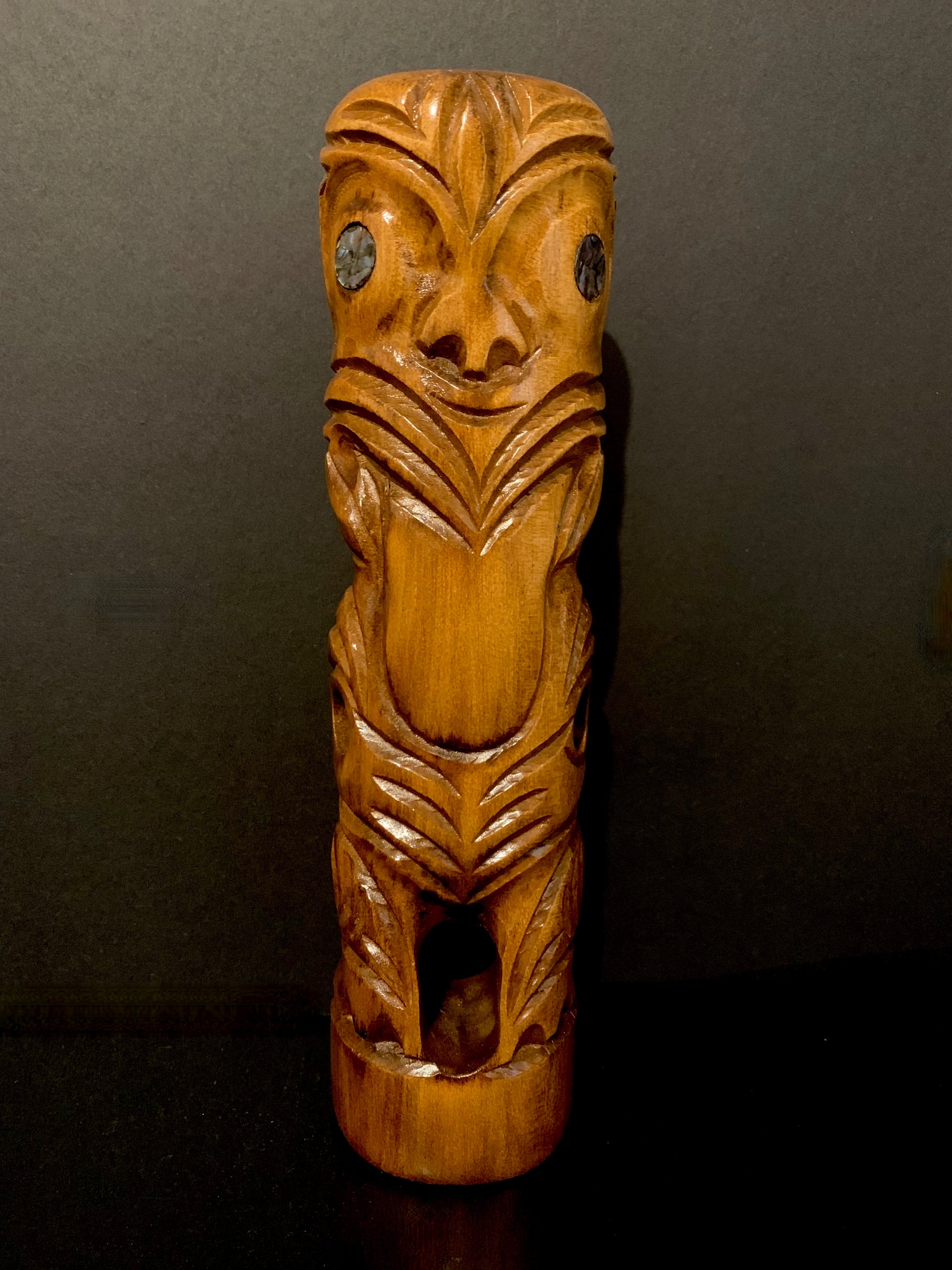 small Maori teko teko carved in New Zealand by Wood Masters available from Silver Fern Gallery