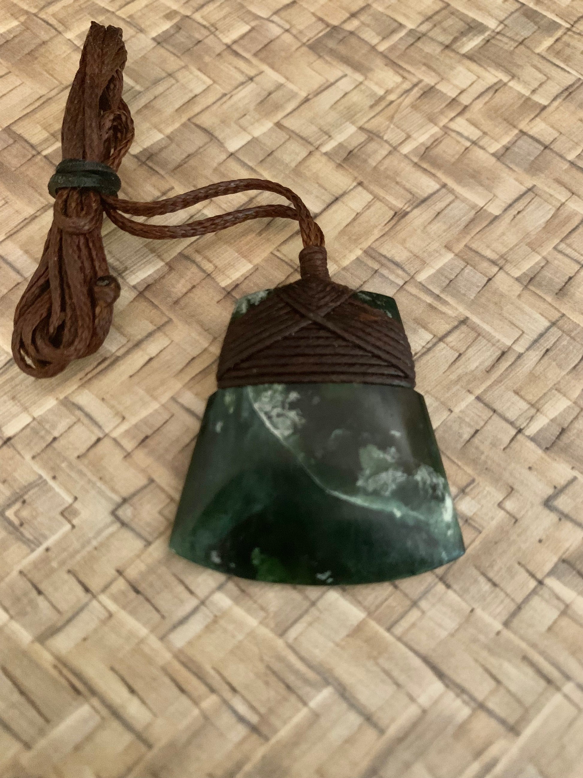 Maori Pounamu hei toki pendant from New Zealand  by Alex Sands available at Silver Fern Gallery