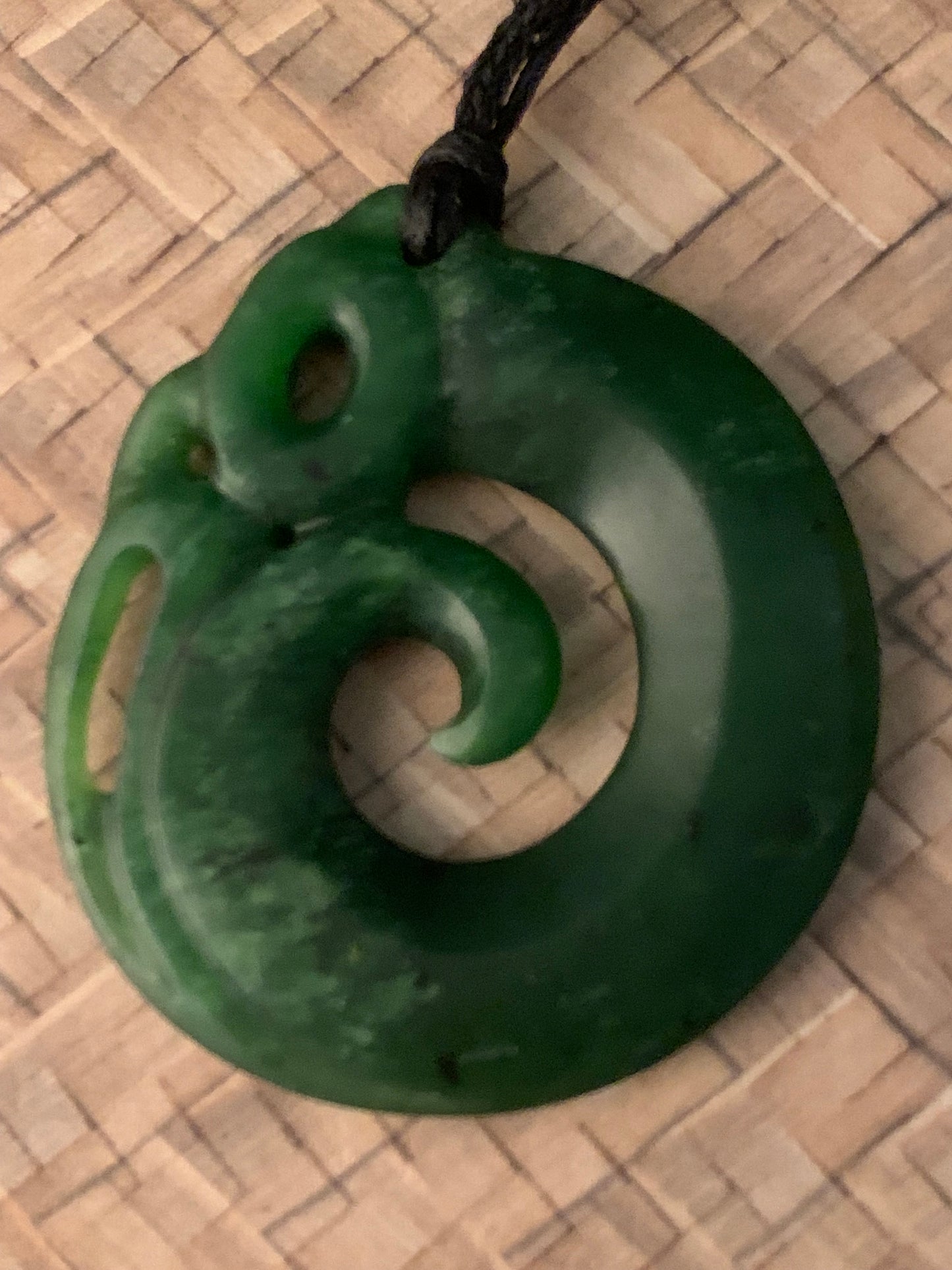 Pounamu manaia guardian pendant from New Zealand available from Silver Fern Gallery