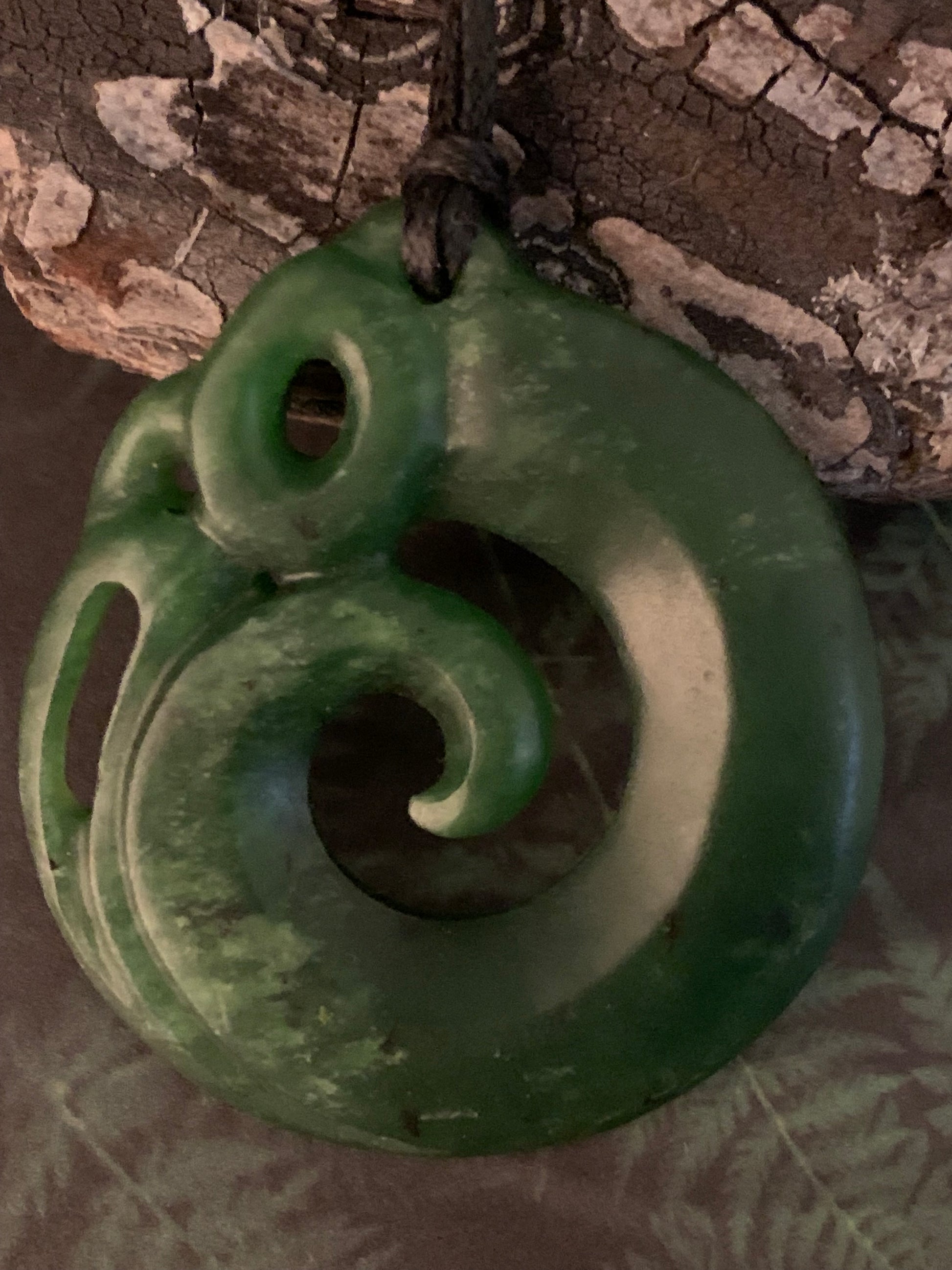 Pounamu manaia guardian pendant from New Zealand available from Silver Fern Gallery