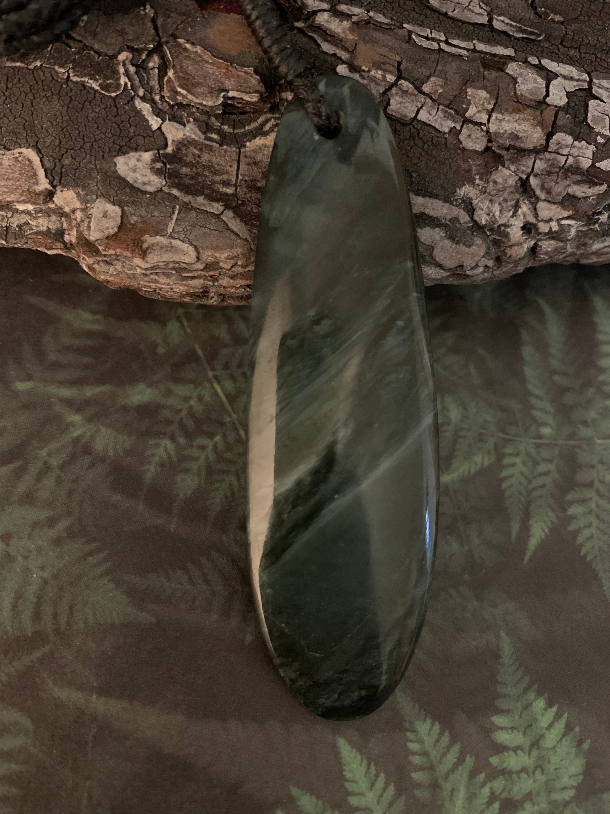 Pounamu roimata pendant  usually worn by wahine from New Zealand available from Silver Fern Gallery