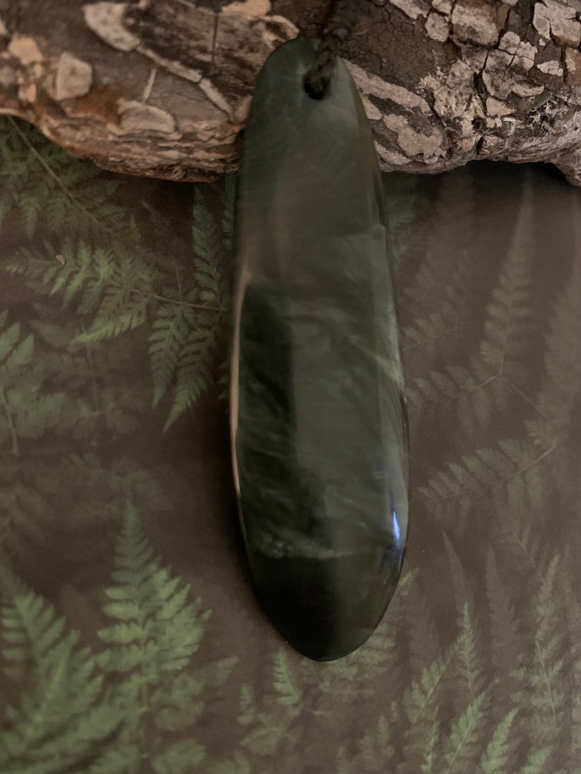 Pounamu roimata pendant from New Zealand available from Silver Fern Gallery