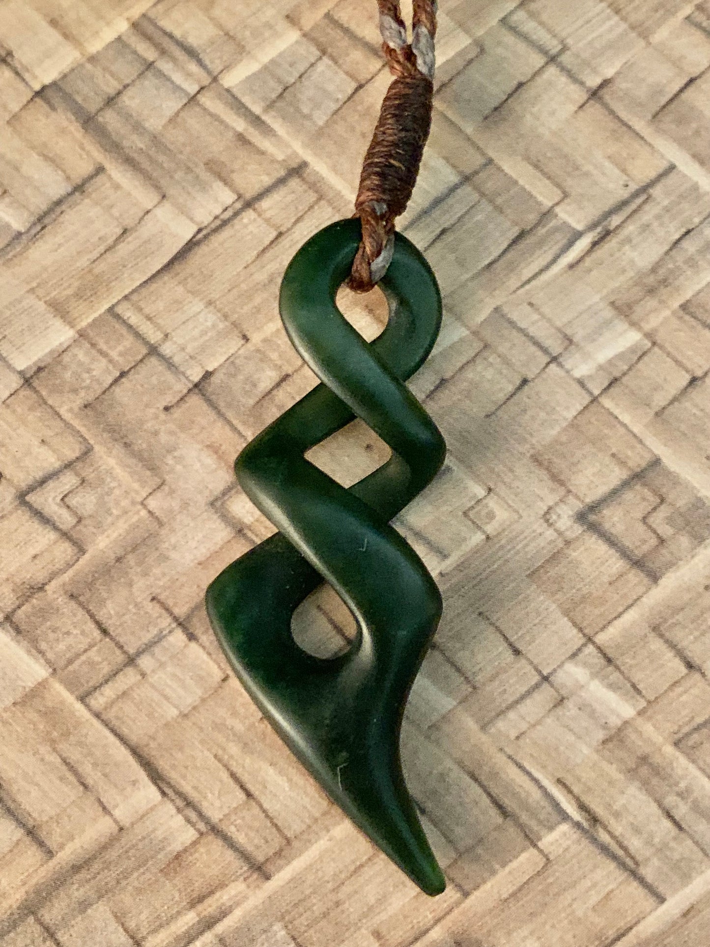 Pounamu Double Twist 45mm by Alex Sands