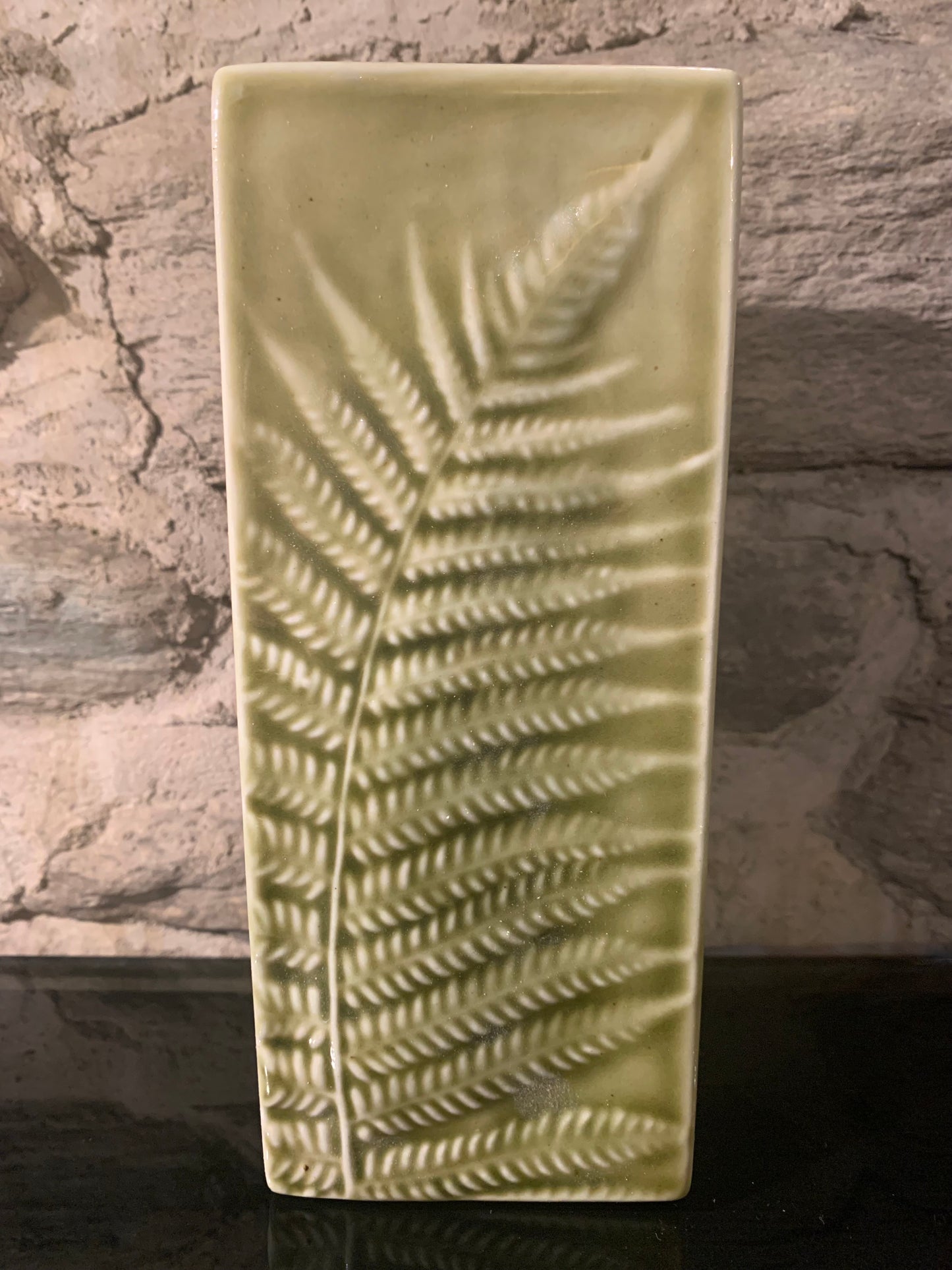 Ceramic Wall Art Tile - Fern design (right) - by Bob Steiner