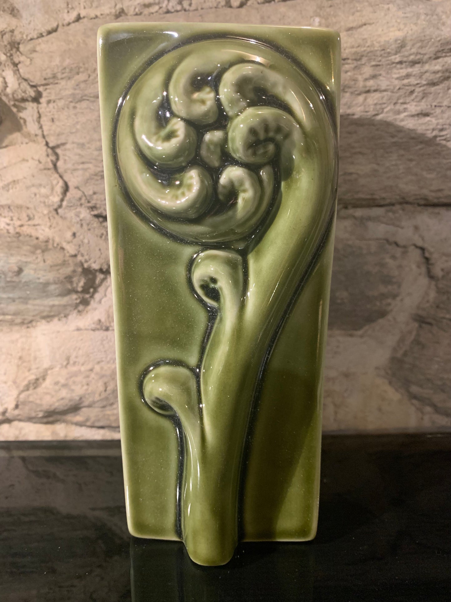 Ceramic Wall Art Tile - Koru design (oblong) - by Bob Steiner