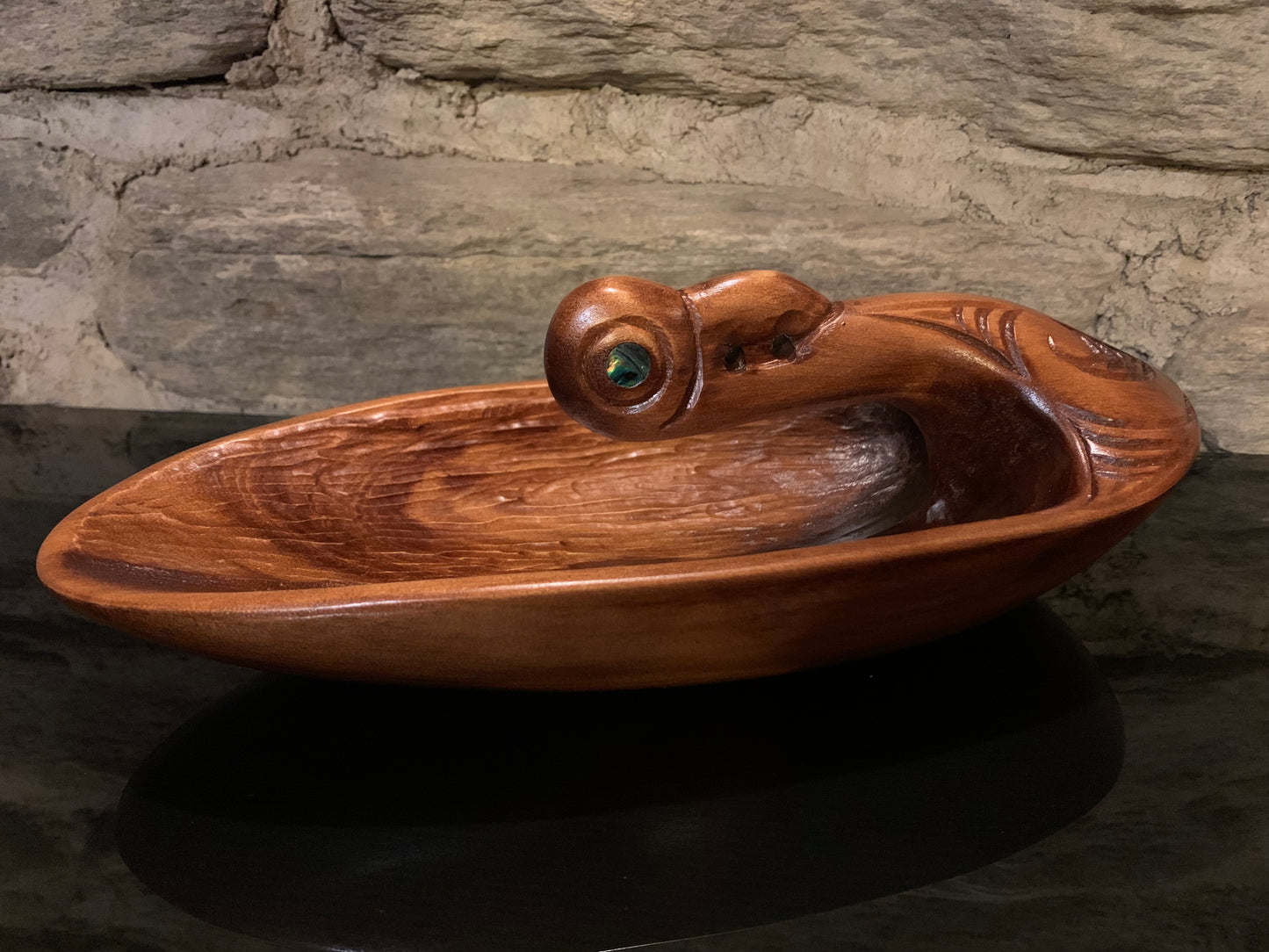 Carved Tata (canoe bailer) by Wood Masters