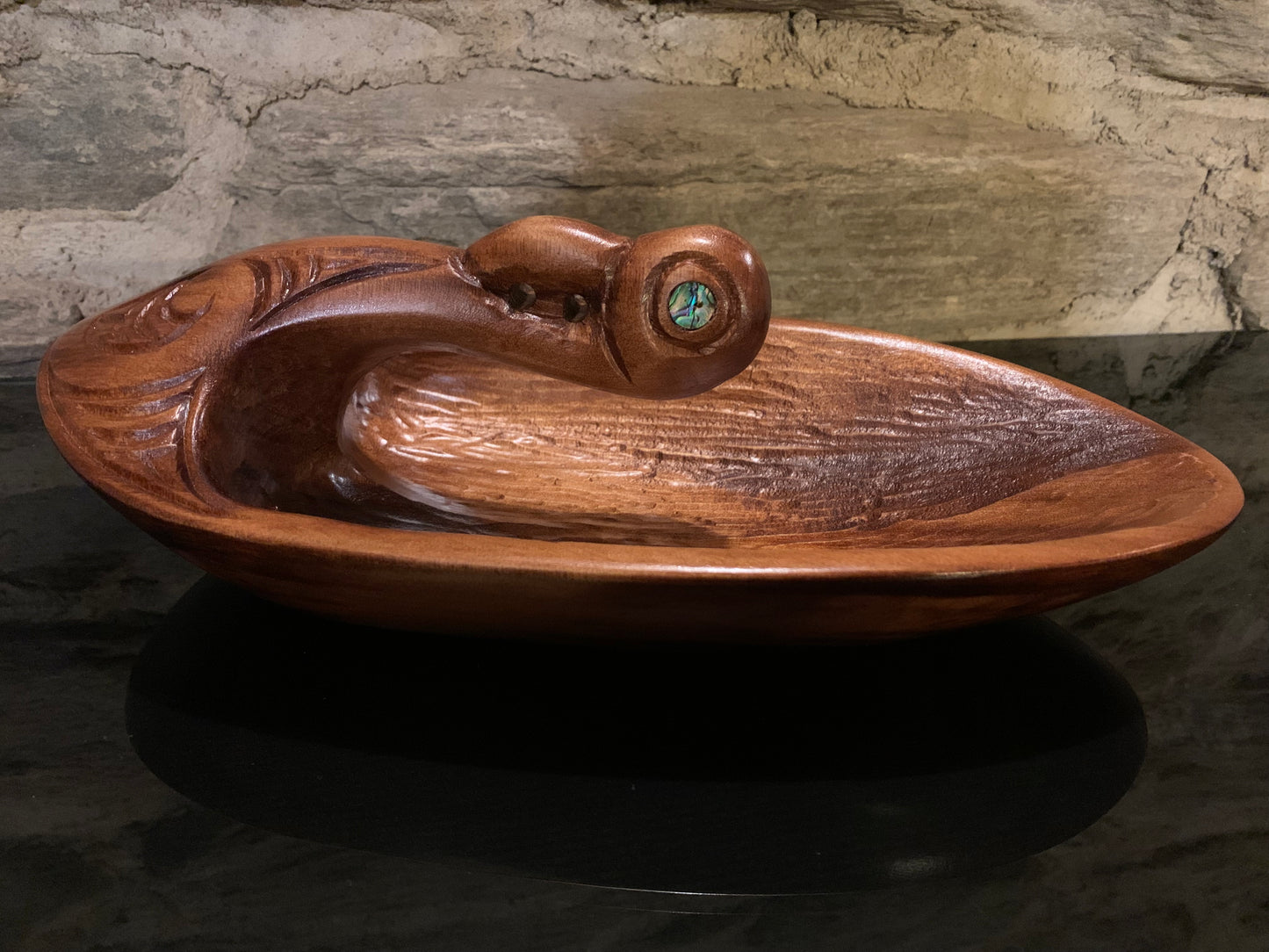 Carved Tata (canoe bailer) by Wood Masters