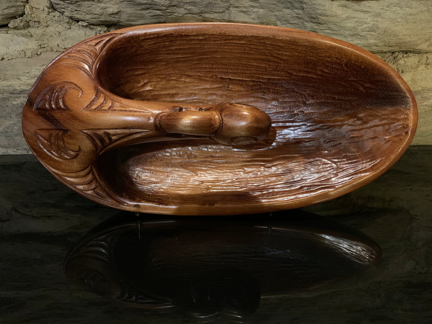 Carved Tata (canoe bailer) by Wood Masters