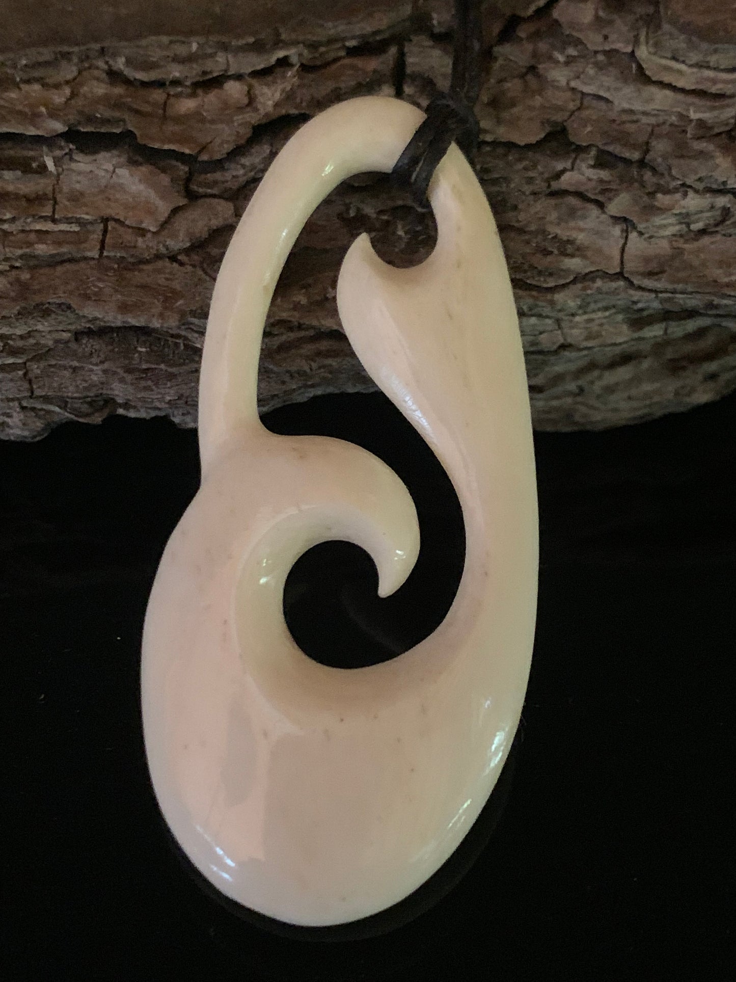 Bone Freeform Pendant - by Norman Clark No12