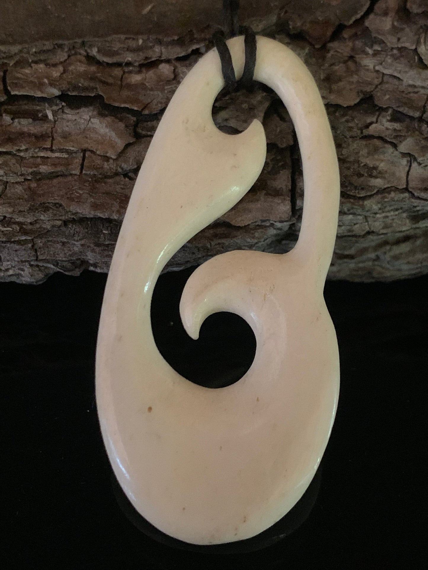 Bone Freeform Pendant - by Norman Clark No12