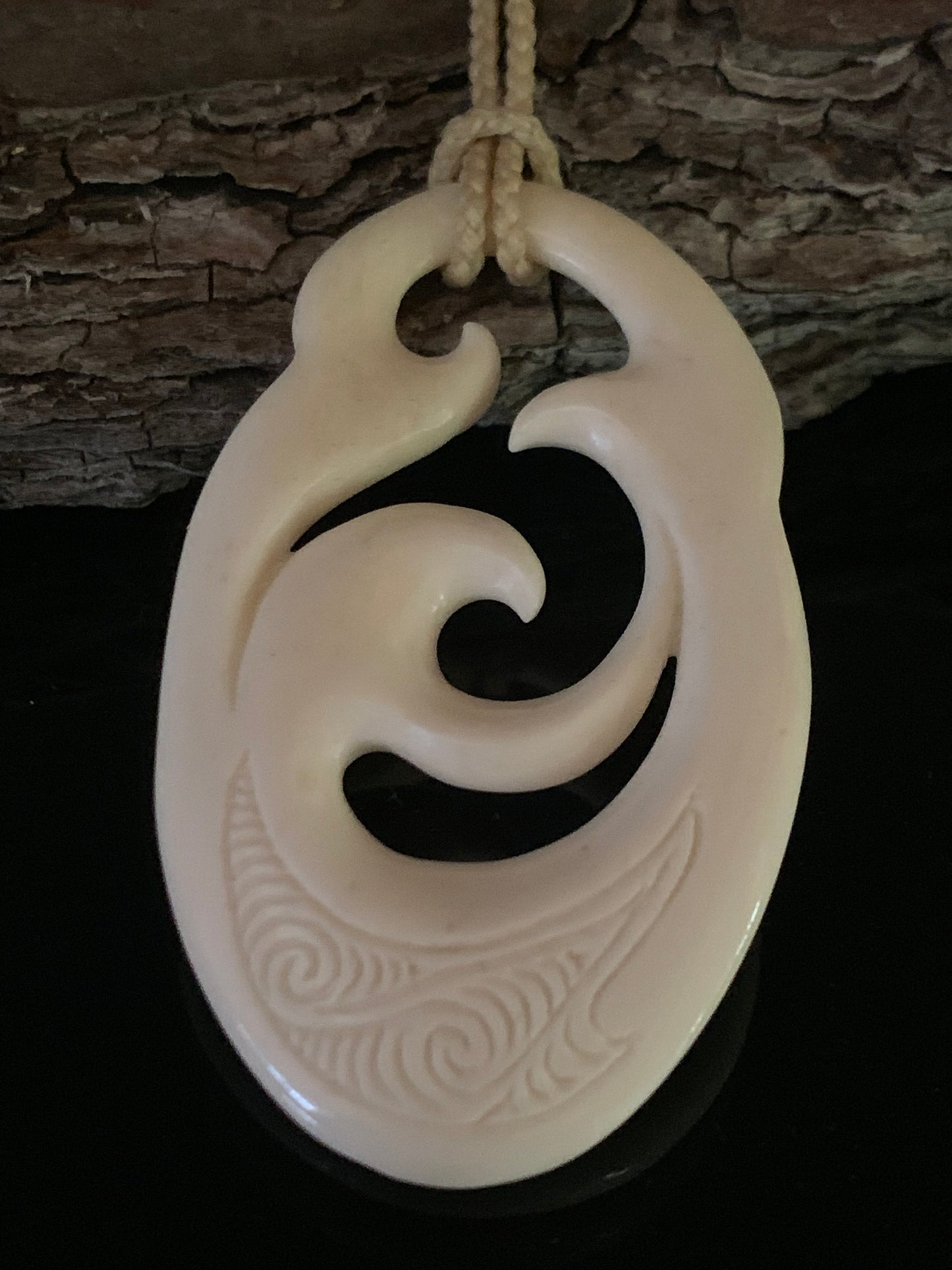 Bone Pendant - by Norman Clark No112