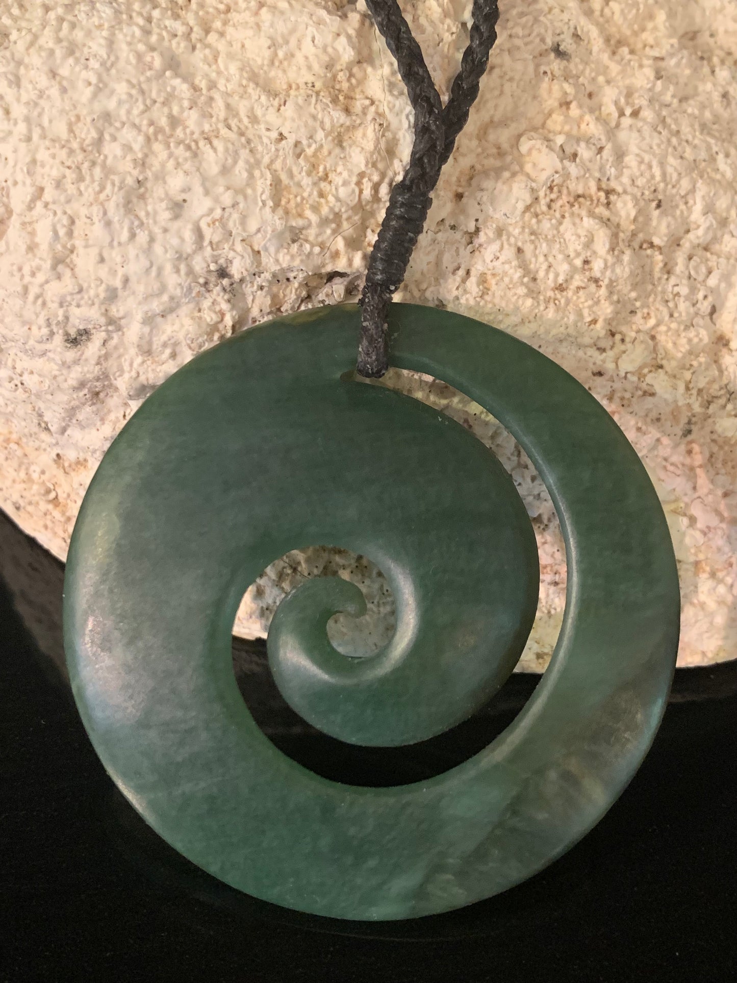 Pounamu Koru Pendant - by Alex Sands