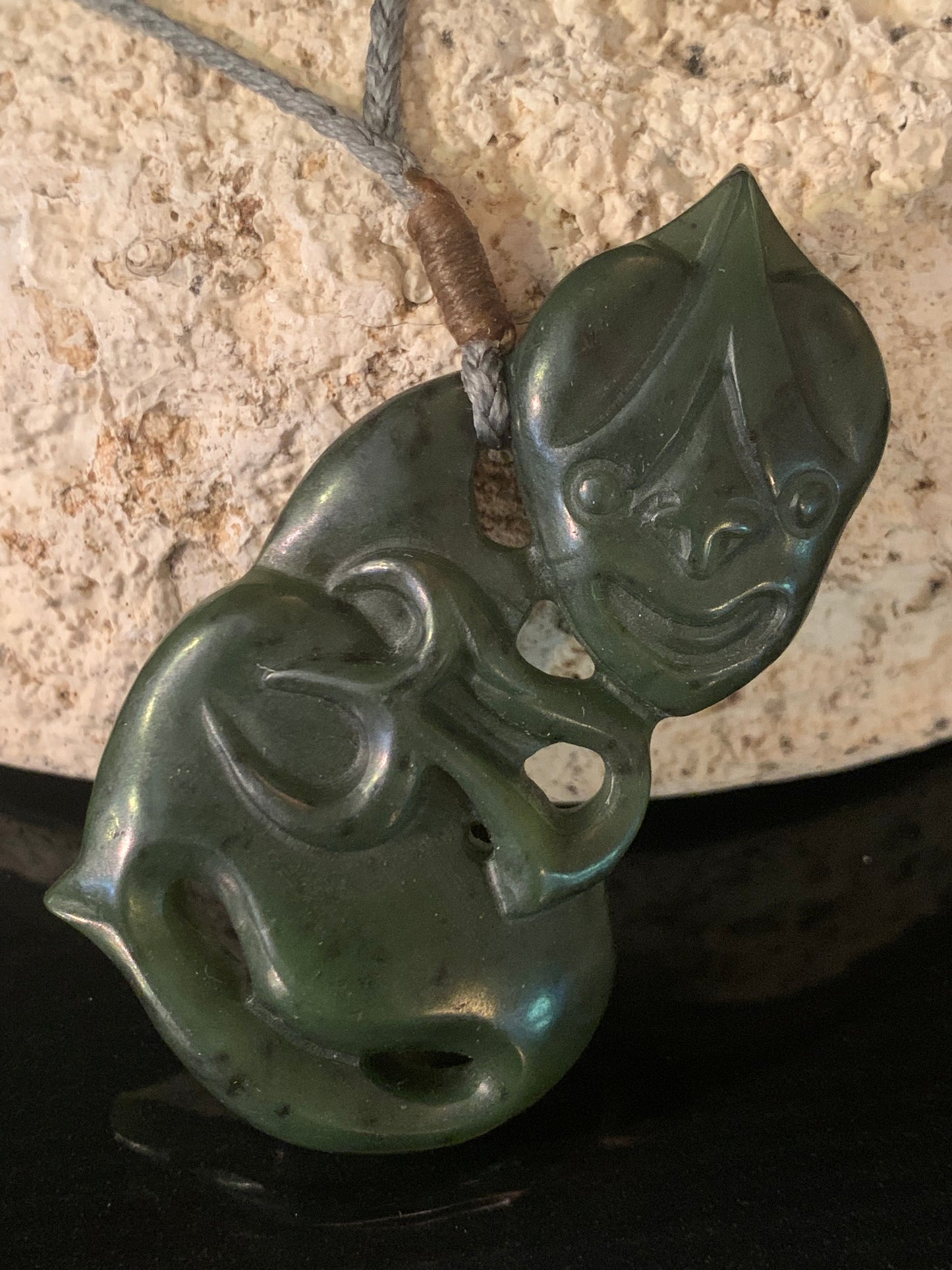 Pounamu Hei Tiki 63mm