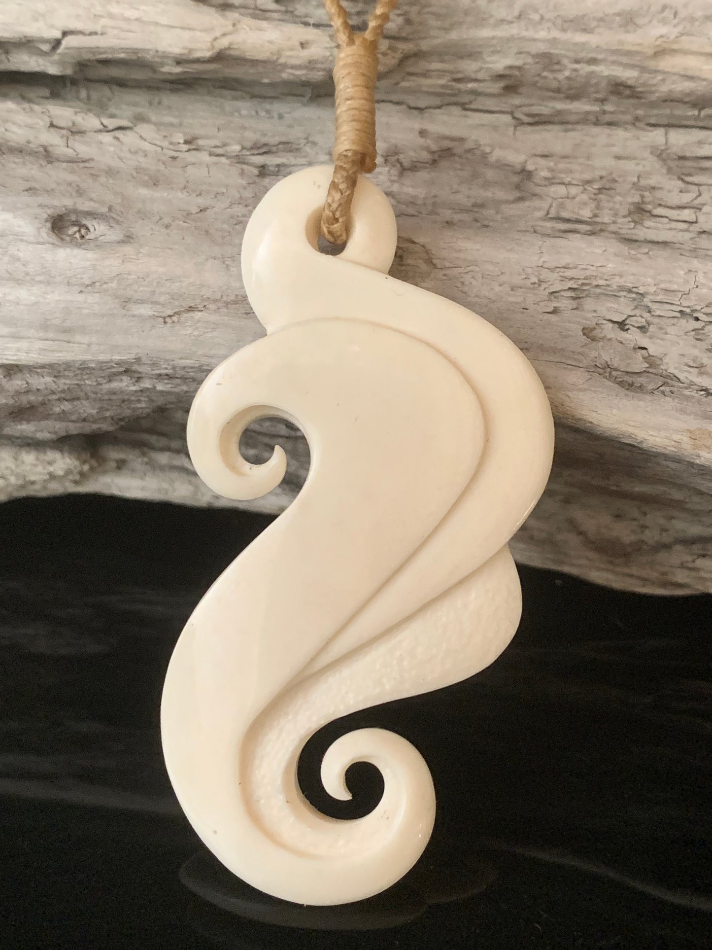 Bone Wave Pendant - by Peter Mitchell