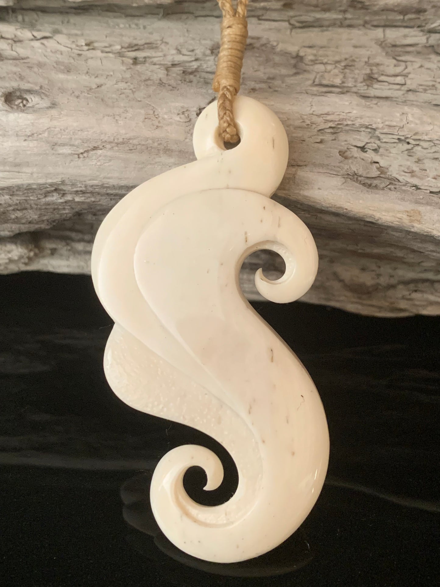 Bone Wave Pendant - by Peter Mitchell