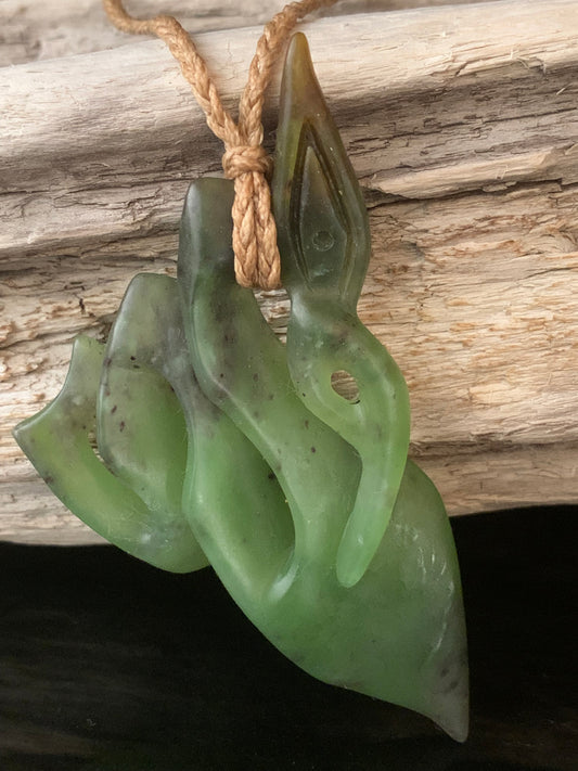 Pounamu Manaia Adornment 80mm by Deane Moreton