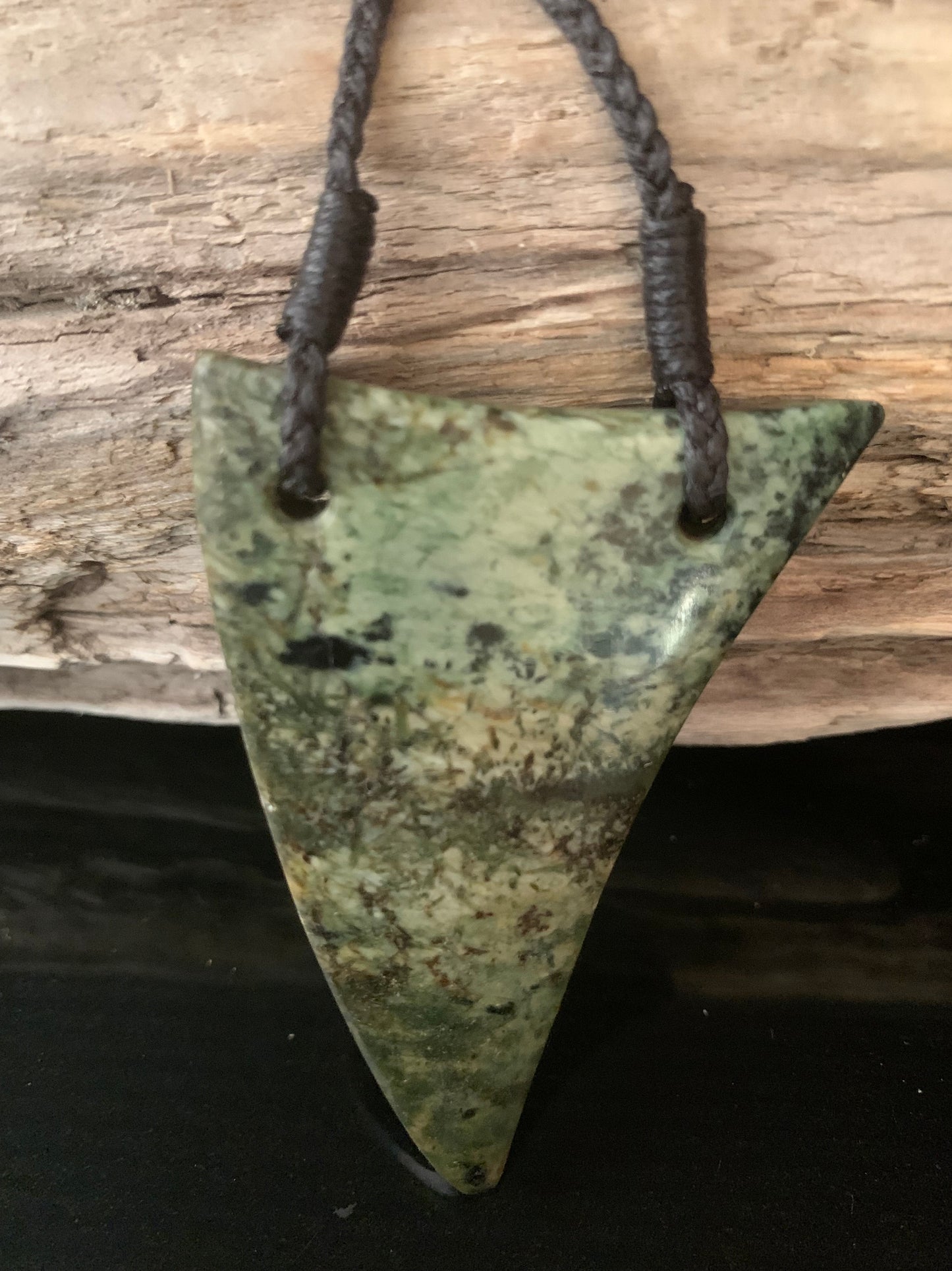 Pounamu Rei Niho Pendant 60mm - by Alex Sands