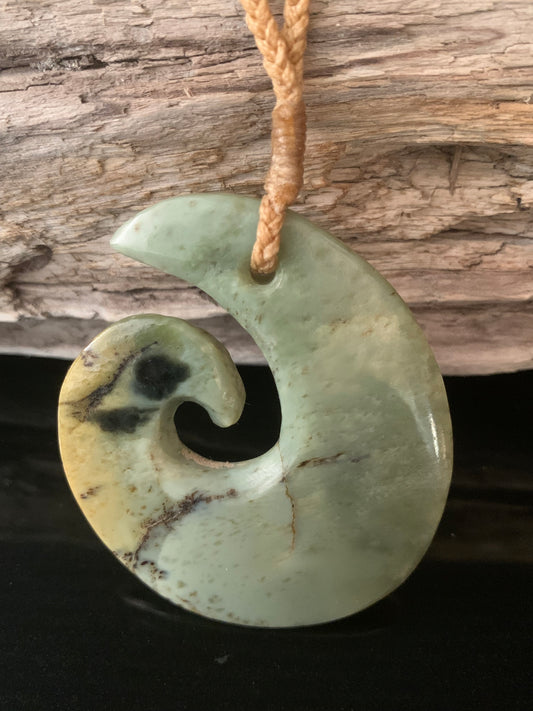 Pounamu Koru Pendant - by Alex Sands