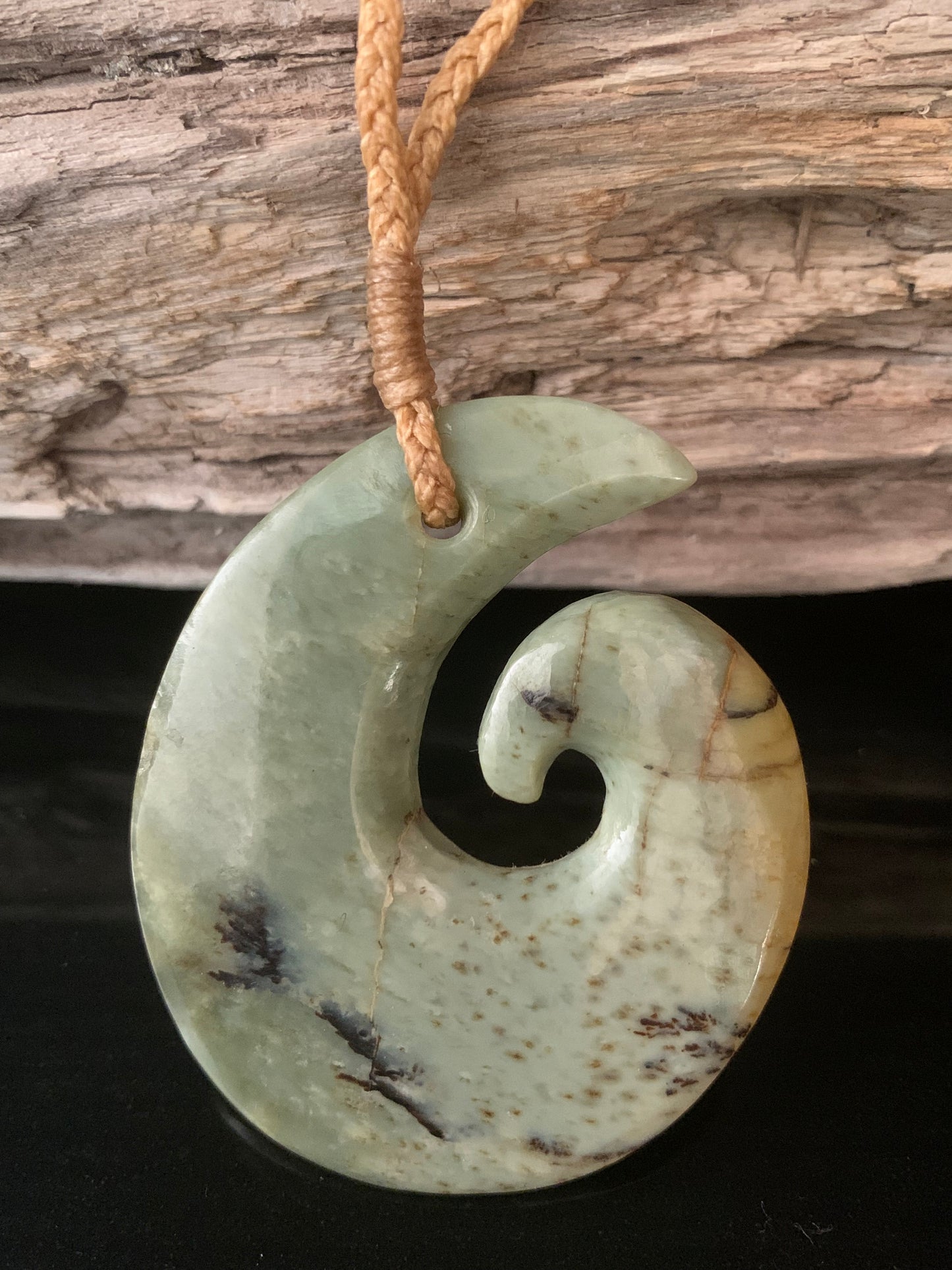 Pounamu Koru Pendant - by Alex Sands