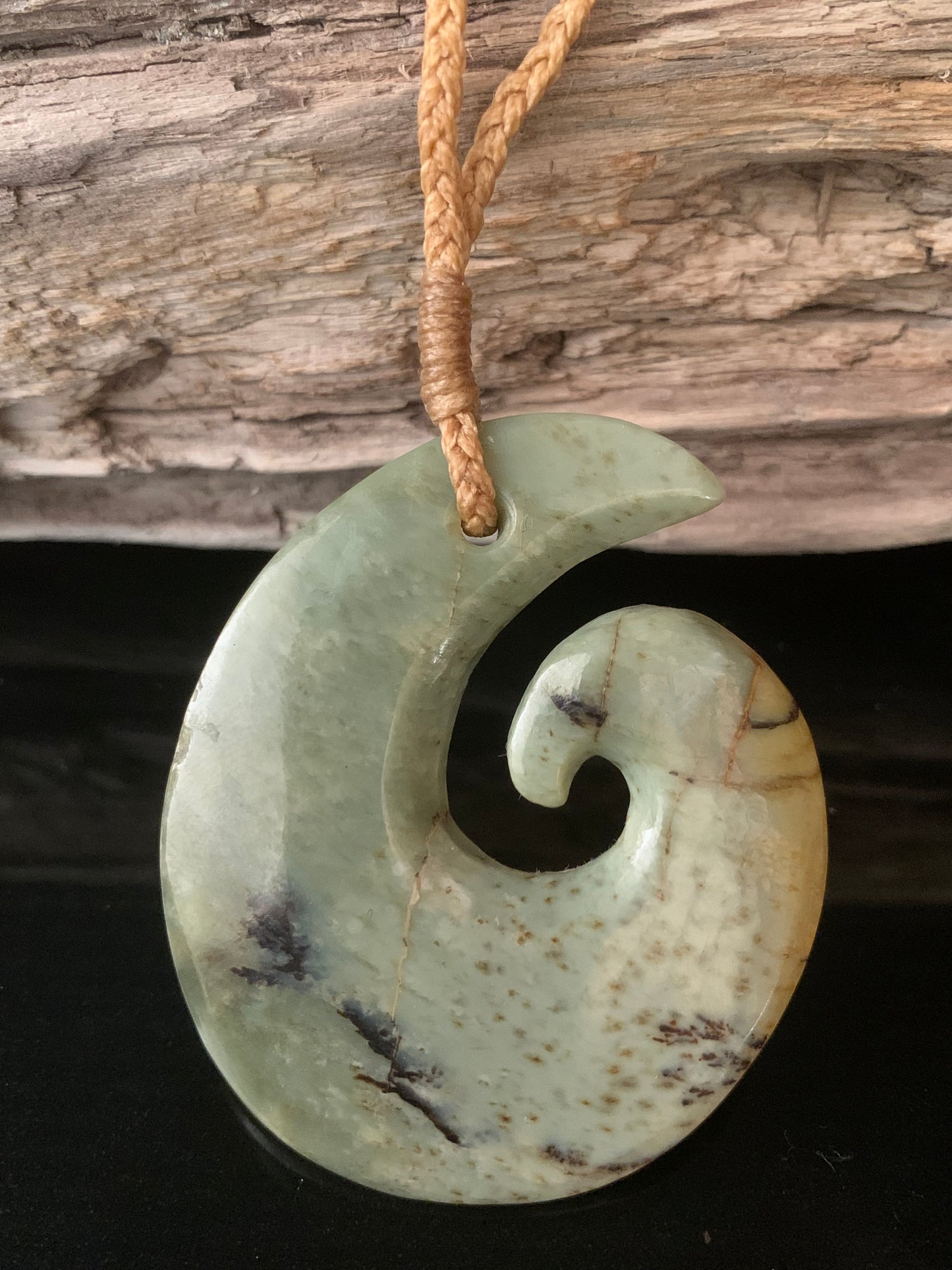 Pounamu Koru Pendant - by Alex Sands