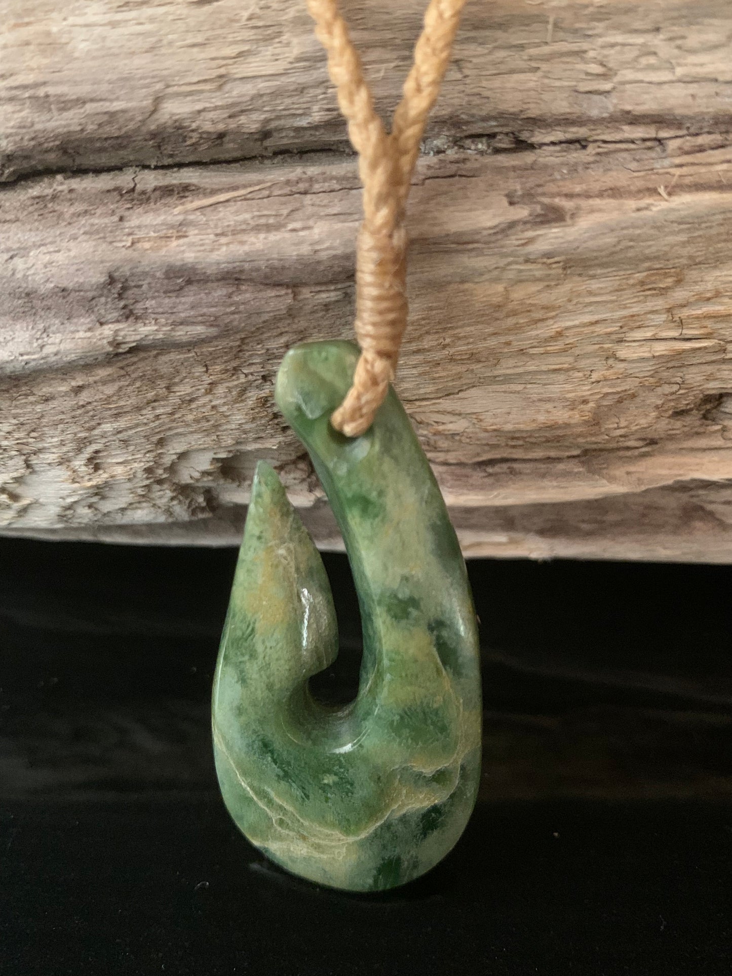 Pounamu Hei Matau 47mm by Alex Sands