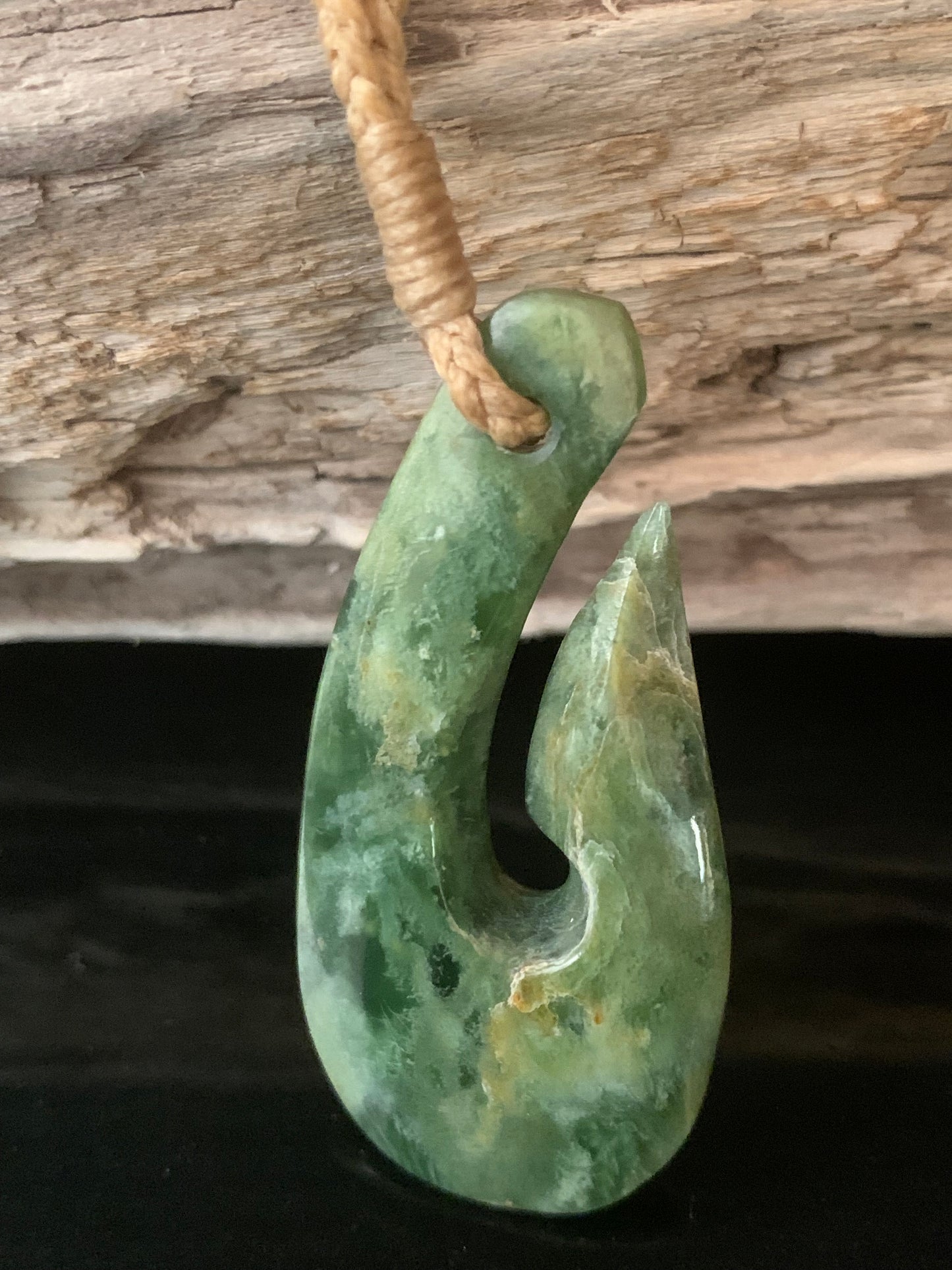 Pounamu Hei Matau 47mm by Alex Sands