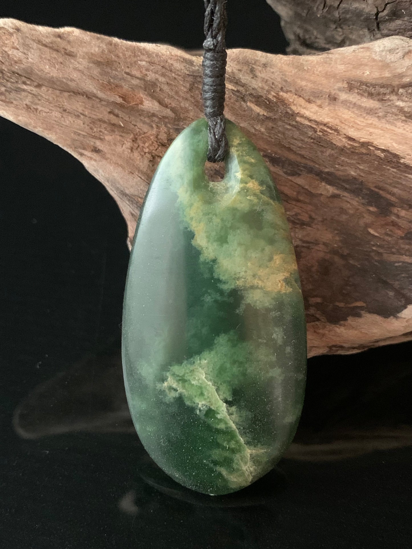 Pounamu Roimata Pendant by Alex Sands 59mm