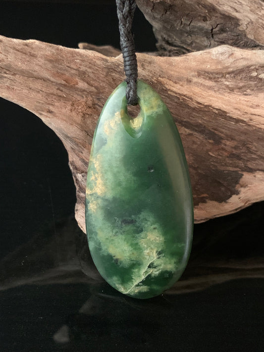 Pounamu Roimata Pendant by Alex Sands 59mm