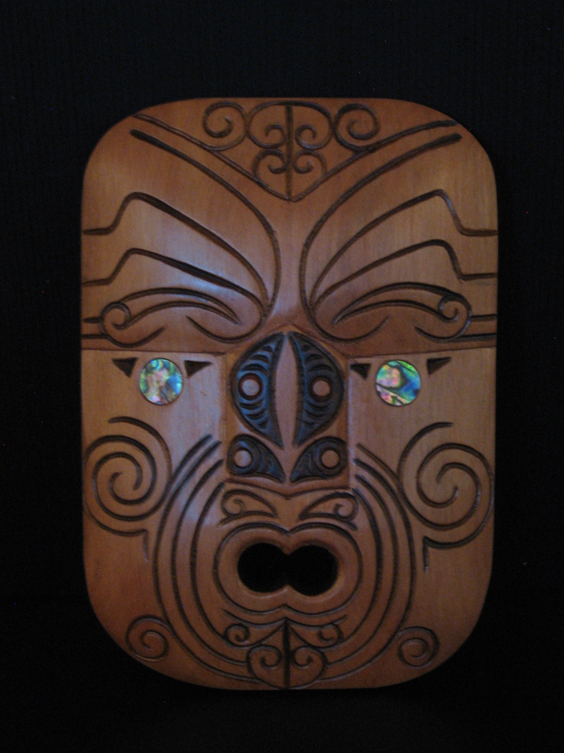 Hand Carved Mask by Grant Holder Silver Fern Gallery